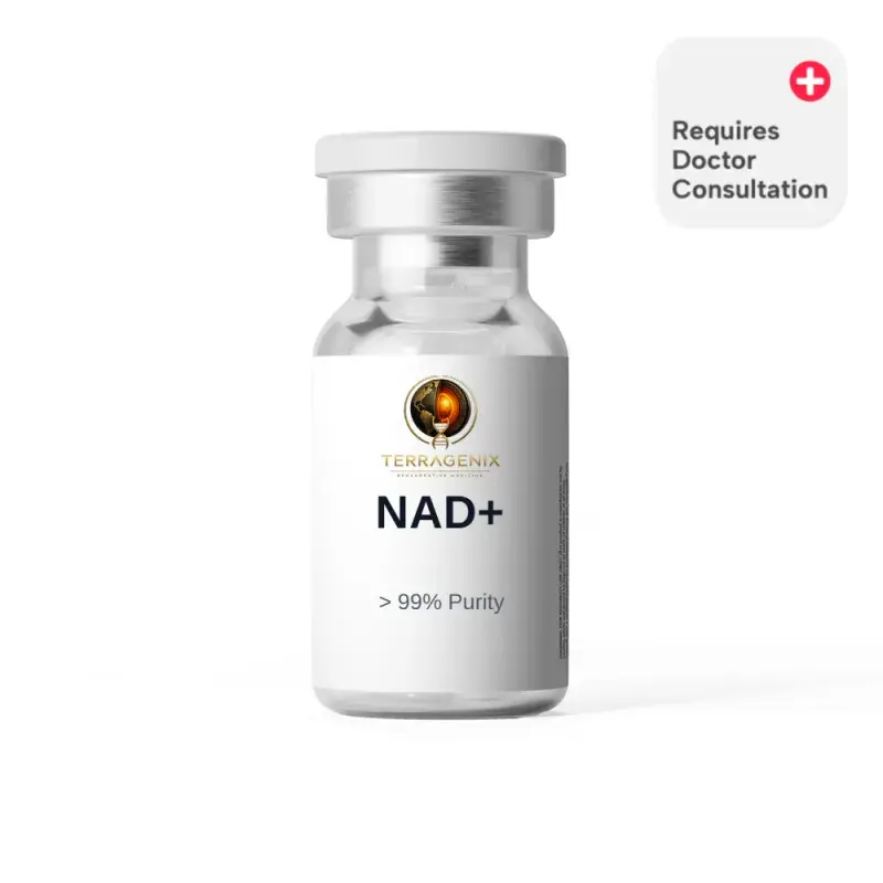 NAD+ peptide vial, TerraGenix, greater than 99% purity